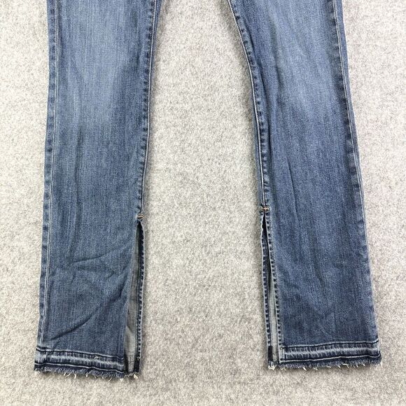 Rag Bone Lottie Boot Cut Jeans Womens 27 Med Wash Side Slit Western Boho in Paz* - Picture 3 of 16